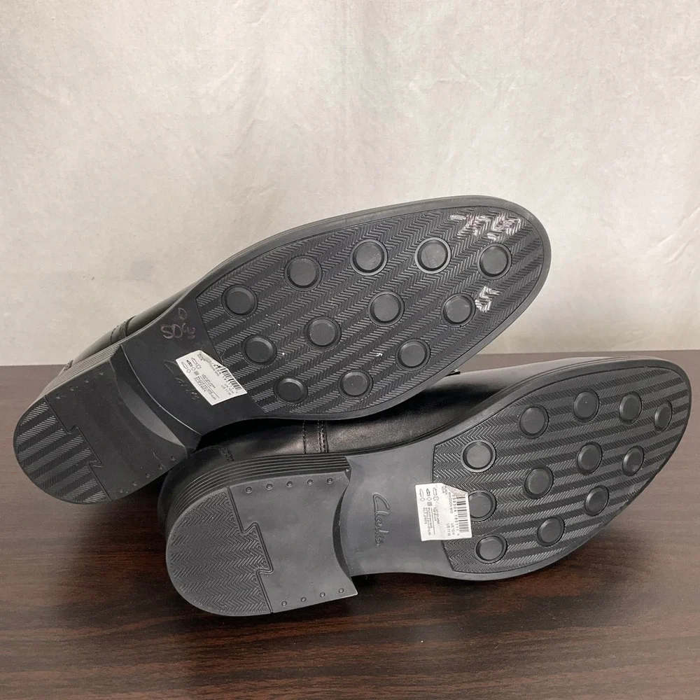 Clarks Chukka Boots Mens 11W‎ Black Whiddon Extreme Comfort Waterproof Leather